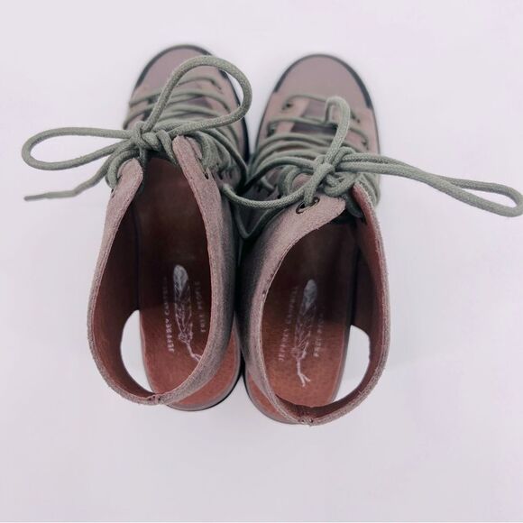 New Jeffrey Campbell x Free People Shoes Lace up Suede Taupe - Picture 8 of 12